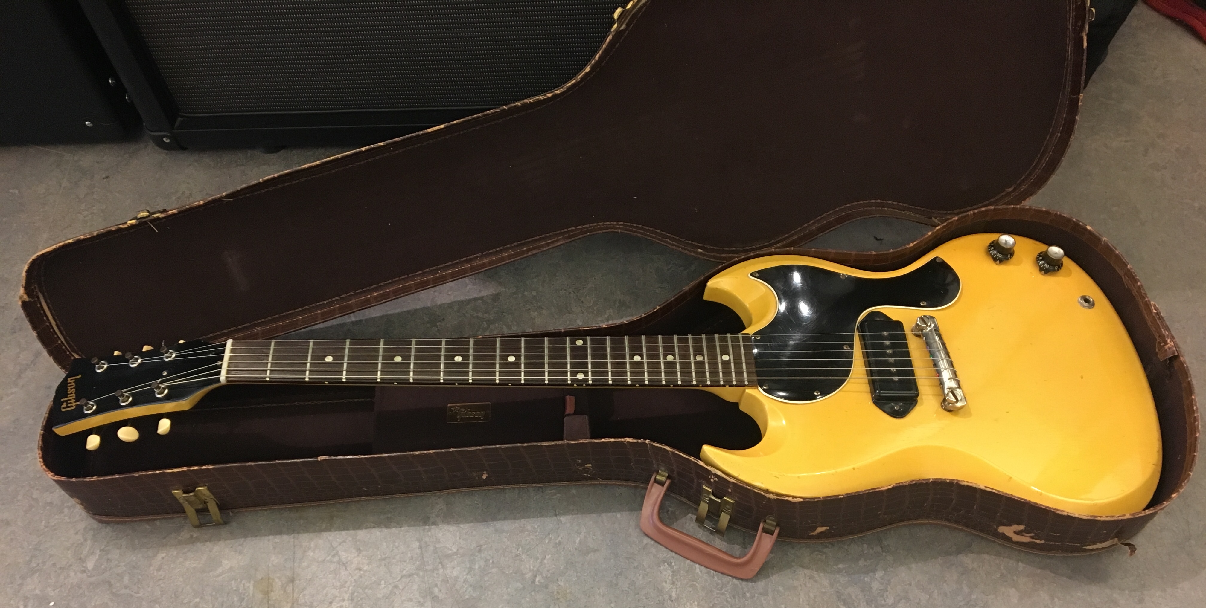 Gibson SG Les Paul Junior TV Yellow 1961 TV Yellow Guitar For Sale
