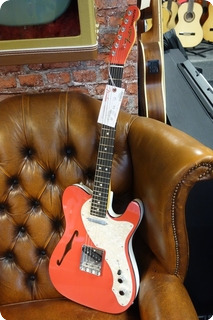 Fender Fender American 2 Tone Telecaster Thinline Fiesta Red / White (limited Edition) 2020 Fiesta Red / White