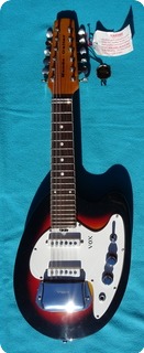Vox Mando Guitar 12 Strings Mandolin 1965 Sunburst