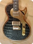 Paoletti Guitars Leather HB Jr. Tremolo 2019 Brown Black Leather