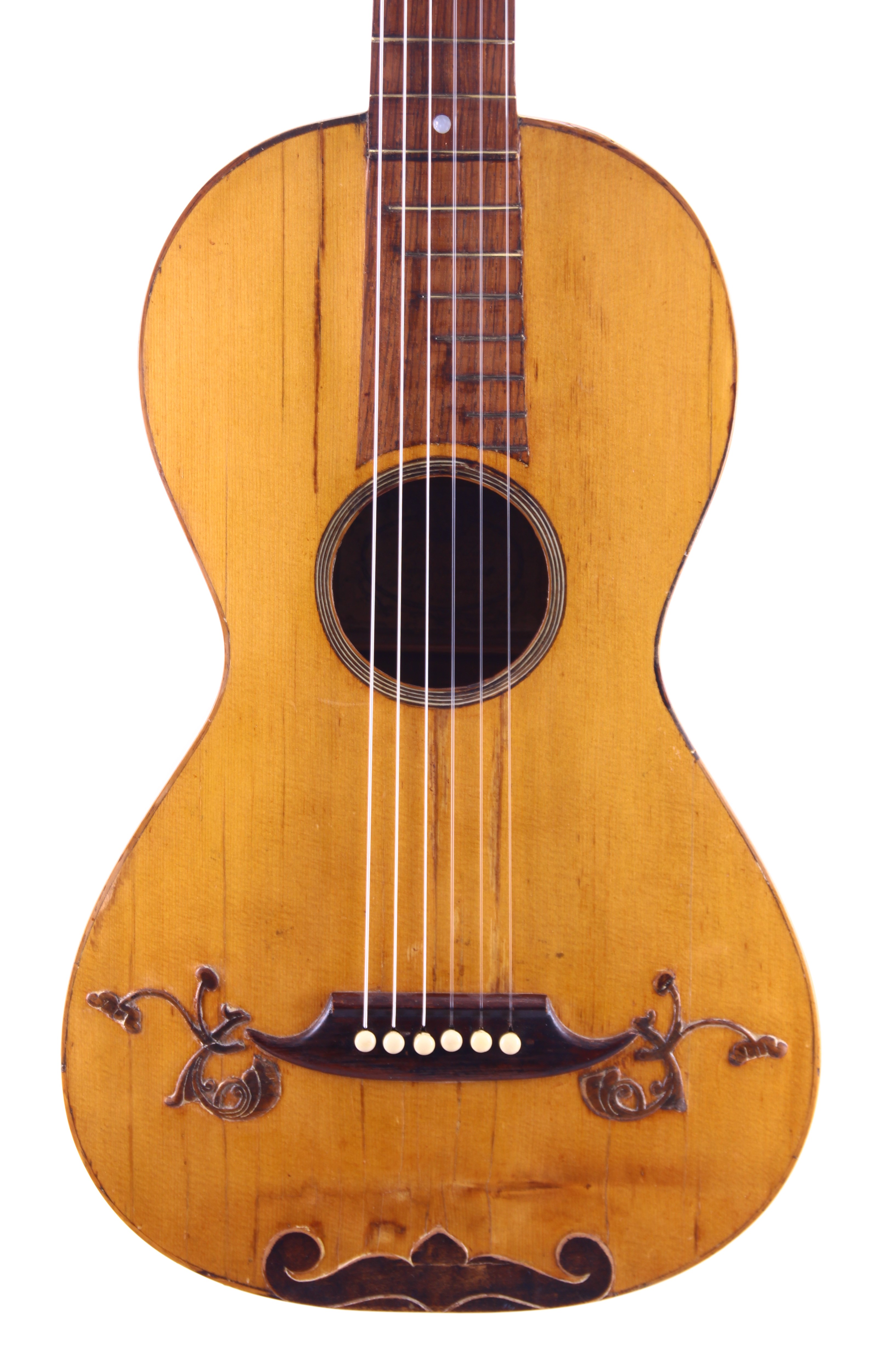 【中古】 Argentina：Flutes ＆ Guitars GuillermoDeLaRoca Luigi Filano Romantic Guitar 1819 Guitar For Sale Vintage