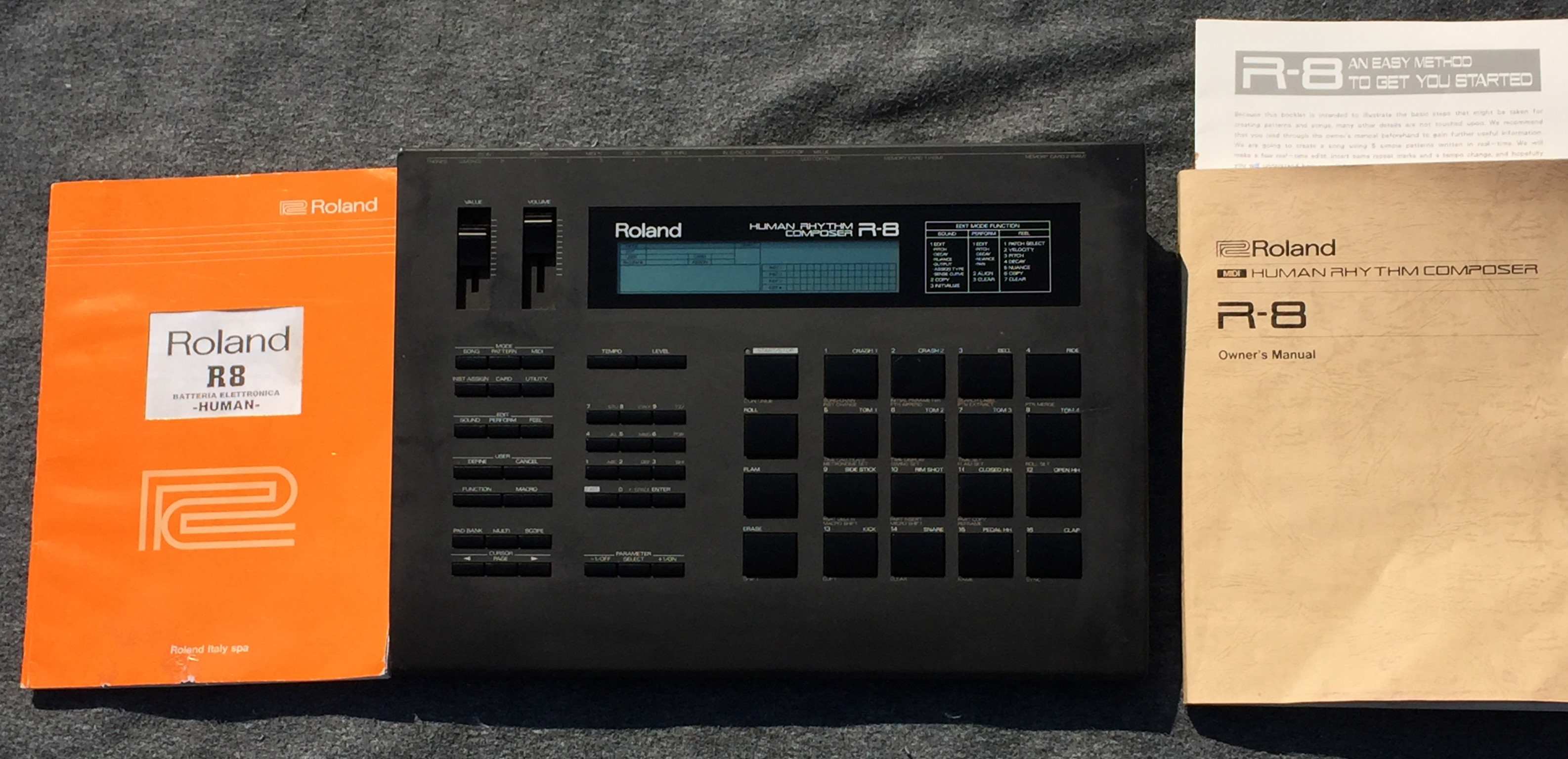 Roland R 8 Human Rhythm Composer Drum Machine 1990 Drum For Sale