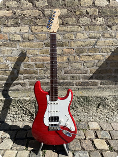 Fender Stratocaster Custom Shop Deluxe Hss 2011 Transparent Red