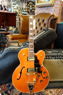 Guild X 170t Flamed Orange With Skb Case Orange