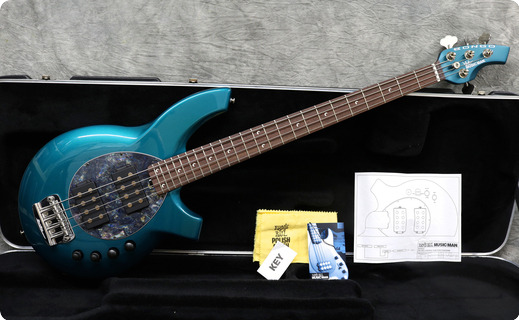 Music Man Ernie Ball Bongo 4 Hh 2005 Teal Pearl