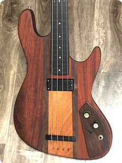 Carl Thompson 4 String Fretless Bass 1975 Red Mahogany Finish