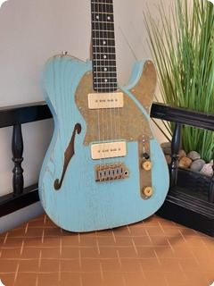 Paoletti Guitars Nancy Lounge 2p90, Worn Finish 2020 Sage Green