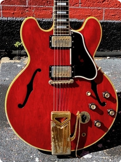 Gibson Es 355tdcsv Stereo Varitone 1962 Faded Cherry Red Finish