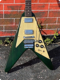 Gibson Flying V Special Order 1984 See Thru Green Finish 