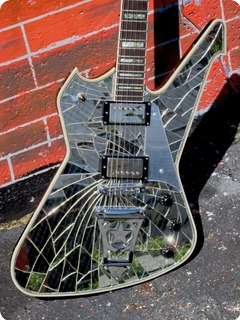 Washburn Ps 2000 Cracked Mirror # 13 Of 100 1999 Cracked Mirror Glass Finish 