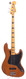 Fender Jazz Bass Black Block Markers 1973-Mocha Brown