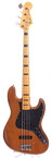 Fender Jazz Bass Black Block Markers 1973 Mocha Brown