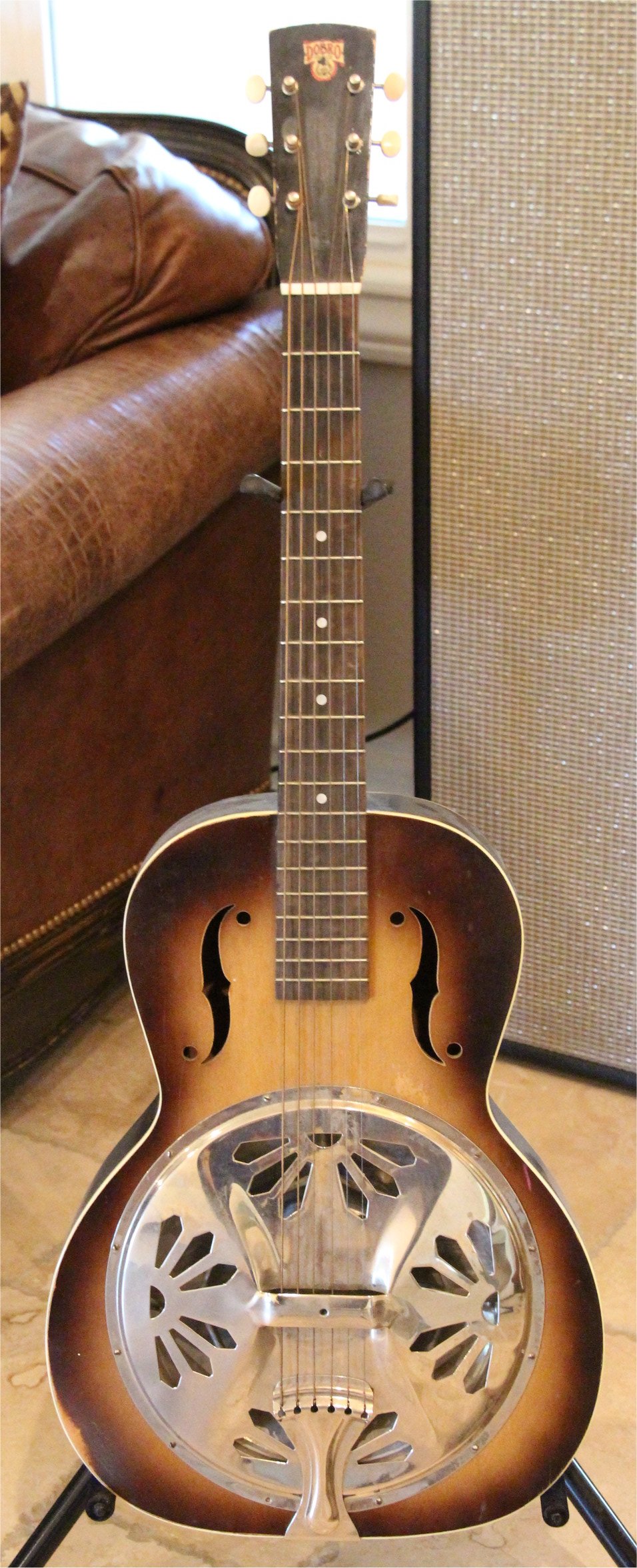 Dobro Resonator 1930 Sunburst Guitar For Sale AJ's Music & Vintage Guitars