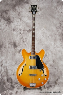 Vox Cougar 1960's Sunburst Bass For Sale Vintage Guitar
