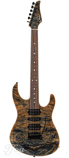 Suhr Modern Custom Waterfall Burl Black Limba