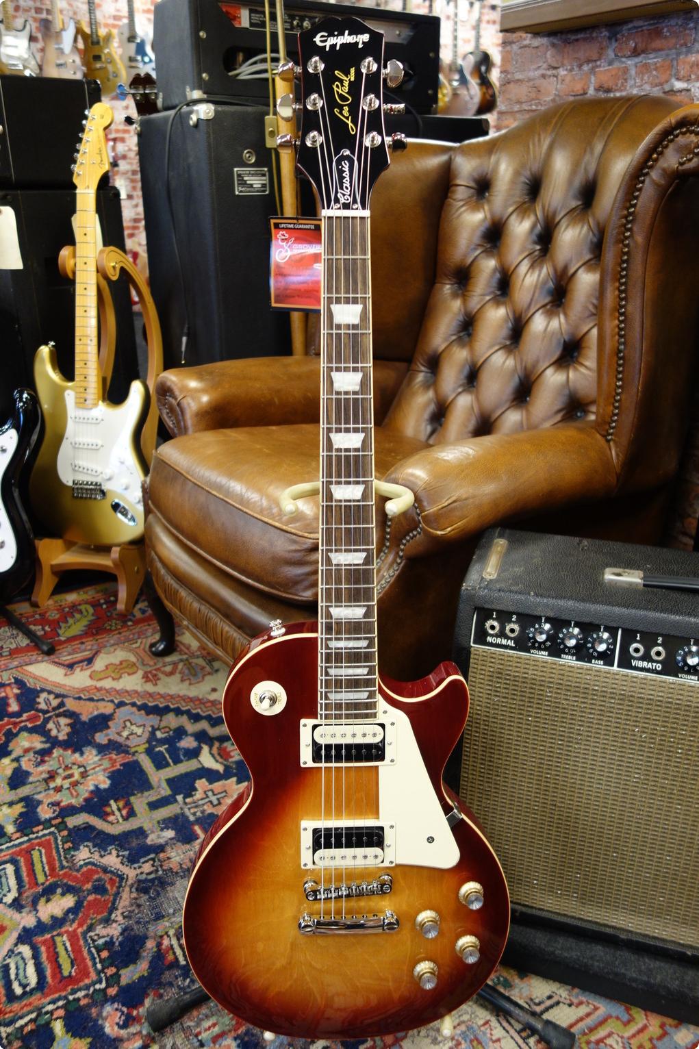 Epiphone Les Paul Classic Electric Guitar (Heritage Cherry