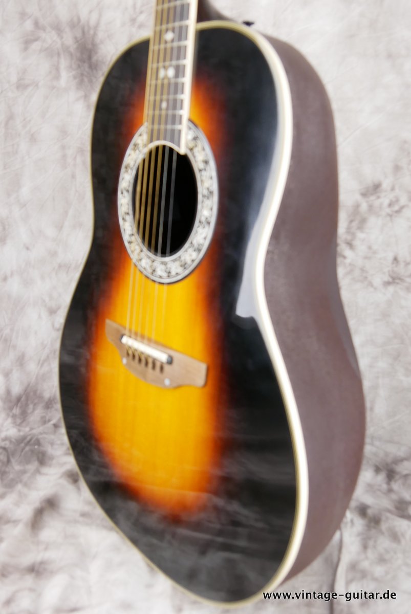 Ovation Model 1617 Legend 1980's Sunburst Guitar For Sale