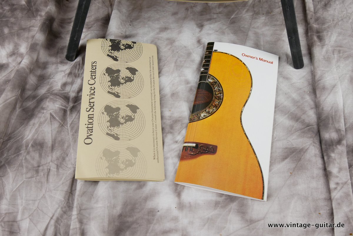 Ovation Model 1617 Legend 1980's Sunburst Guitar For Sale