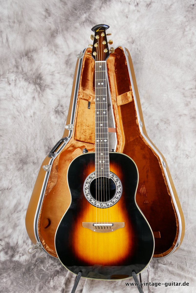 Ovation Model 1617 Legend 1980's Sunburst Guitar For Sale