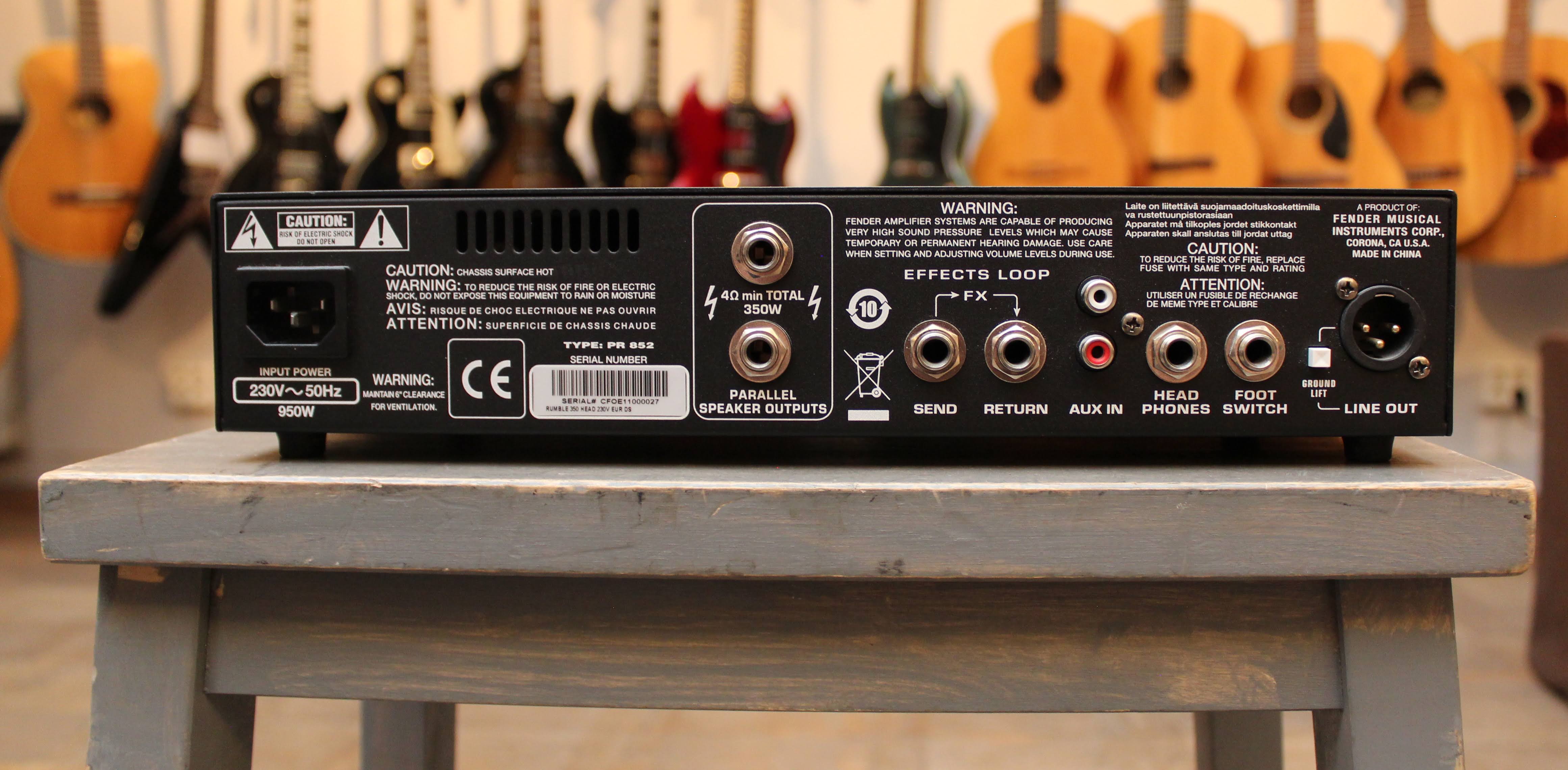 Fender Rumble 350 Head Amp For Sale Oscar Guitars