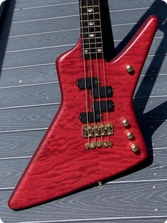 Warwick Stryker 4 String Bass 2008 Burgundy Red Oil Finish 