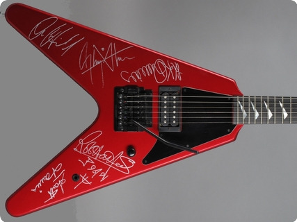 Hamer Kk Downing Vector 1989 Candy Apple Red (judas Priest Signed!!!)