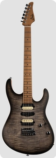 Suhr Modern Satin Flame Trans Charcoal Burst   Limited