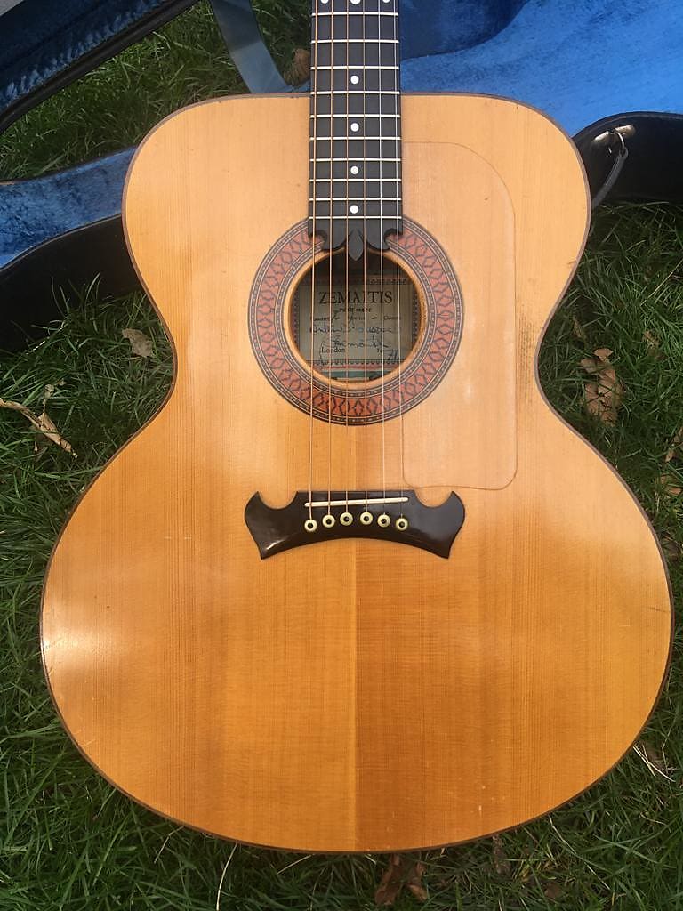 Tony Zemaitis 6 String Acoustic 1971 Natural Guitar For Sale Denmark