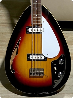 Vox Wyman Teardrop Bass  1968 Sunburst Finish