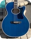 Guild Guitars F65CE TPB 1997-Bright Blue Finish 