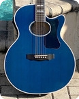 Guild Guitars F65CE TPB 1997 Bright Blue Finish