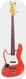 Fender-Jazz Bass '62 Reissue Lefty-2004-Fiesta Red
