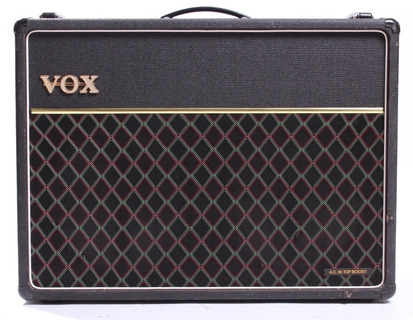Vox Ac30 Top Boost Handwired Silver Alnico 1975 Black