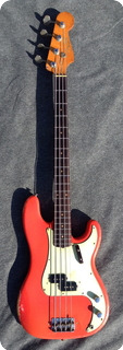 Fender Precision Bass 1963 Fiesta Red Custom Color