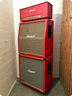 Marshall Super Bass 100 Full Stack Red 1972 Red