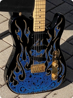 Fender Telecaster James Burton Paisley Flame Signature  2005 Blue Paisley Flame 