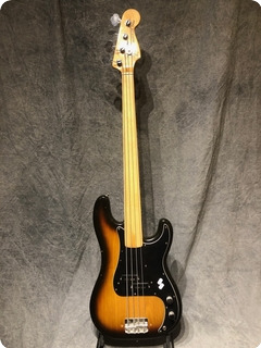 Fender Precison Fretless Sunburst