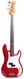 Squier Precision Bass 62 Reissue JV Series 1982 Candy Apple Red