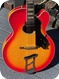 Hagstrom James D'Aquisto Oval Hole 1977-Cherry Sunburst Finish 