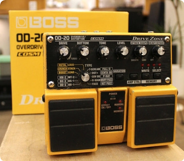 Boss Od 20 Drive Zone Overdrive Distortion Twin Pedal 21 Zp53444
