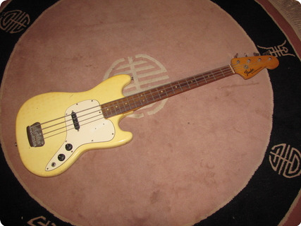 Fender Musicmaster Bass (1st Year) 1971 Olympic White