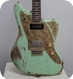 Paoletti Guitars Italy 112 HP90, Sage Green 2021-Sage Green, Pickled Finish