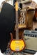 Danelectro Danelectro Longhorn DLX Bass Brown Burst Double Binding With Case