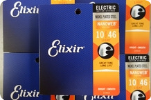 Elixir Elixir 10 46 Light Electric Guitar Strings Nanoweb 5 Sets 