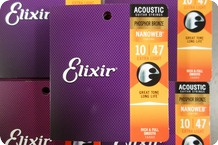 Elixir Elixir 10 47 Acoustic Guitar Strings Phosphor Bronze Nanoweb 5 Sets 