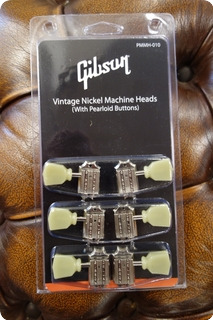 Gibson Gibson Pmmh 010 Deluxe Green Key Tuner Set (vintage Nickel)