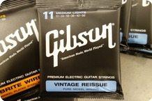 Gibson Gibson Vintage Reissue 11 Medium Pure Nickel 8 Sets 1 Free 11 Brite Wire