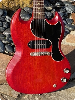 Gibson Sg Jr. 1964 See Thru Red Finish 