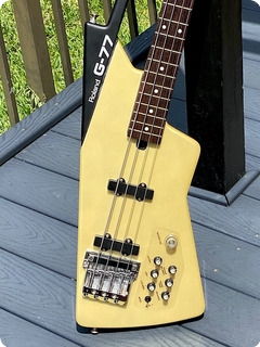 Roland Synthesizer Guitars G 77 Bass  1986 Pearl White 