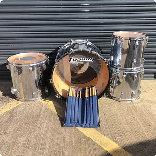 Ludwig Rock Kit Ex Rick Allen Def Leppard 1980 Chrome